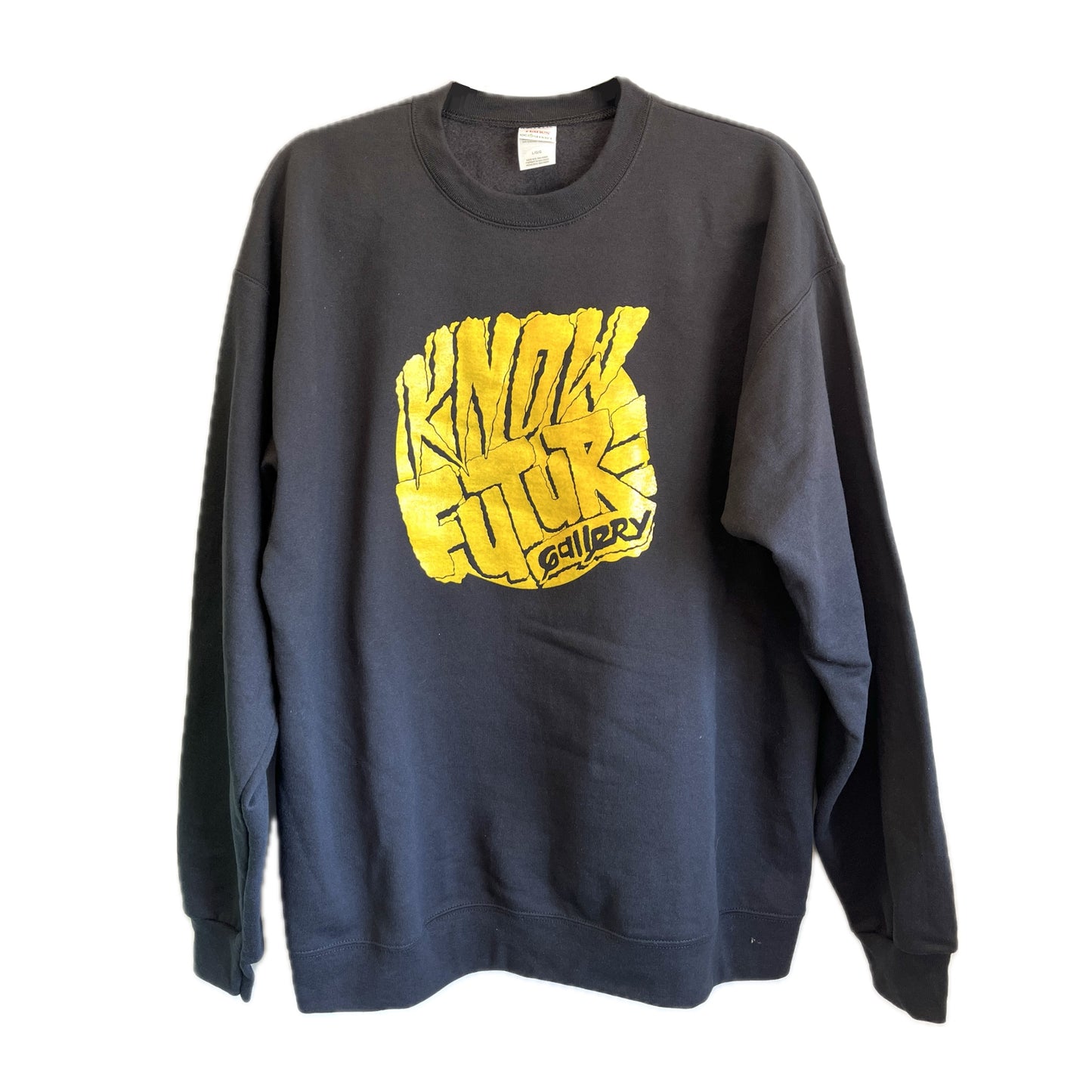 Know Future Logo Crew Neck - Yellow on Black